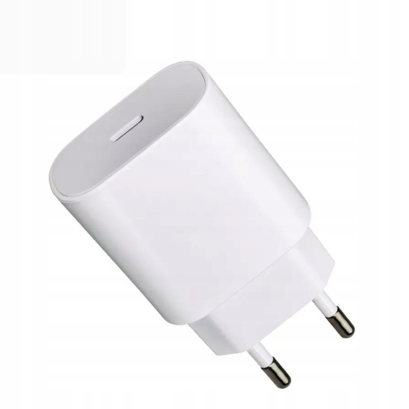 Kostka adapter USB C dla SAMSUNG 25W biała kabel