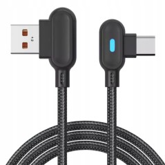 NOWY KABEL USB C USB KĄTOWY SZYBKIE ŁADOWANIE 3.0