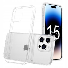 Etui Przezroczyste dla Apple iPhone 15 + Szkło 9D