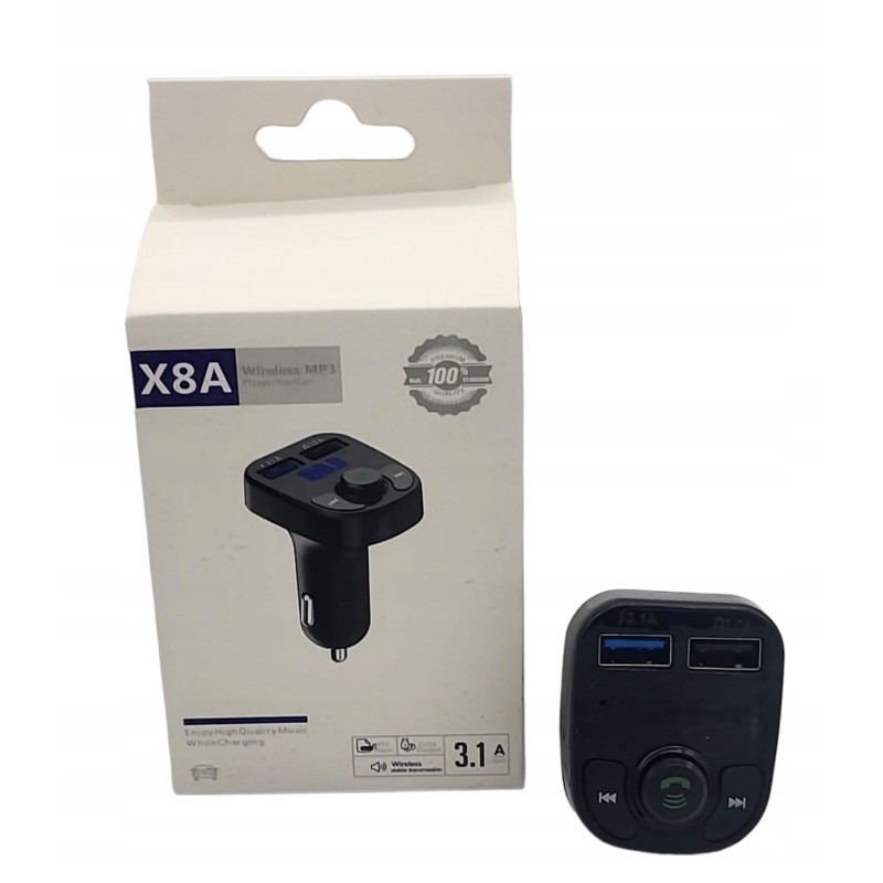 TRANSMITER FM bluetooth 2xUSB ładowarka do samochodu TRANSMITER FM bluetooth 2xUSB ładowarka do samochodu