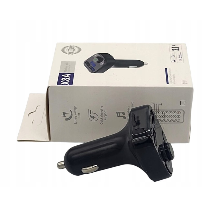 TRANSMITER FM bluetooth 2xUSB ładowarka do samochodu TRANSMITER FM bluetooth 2xUSB ładowarka do samochodu