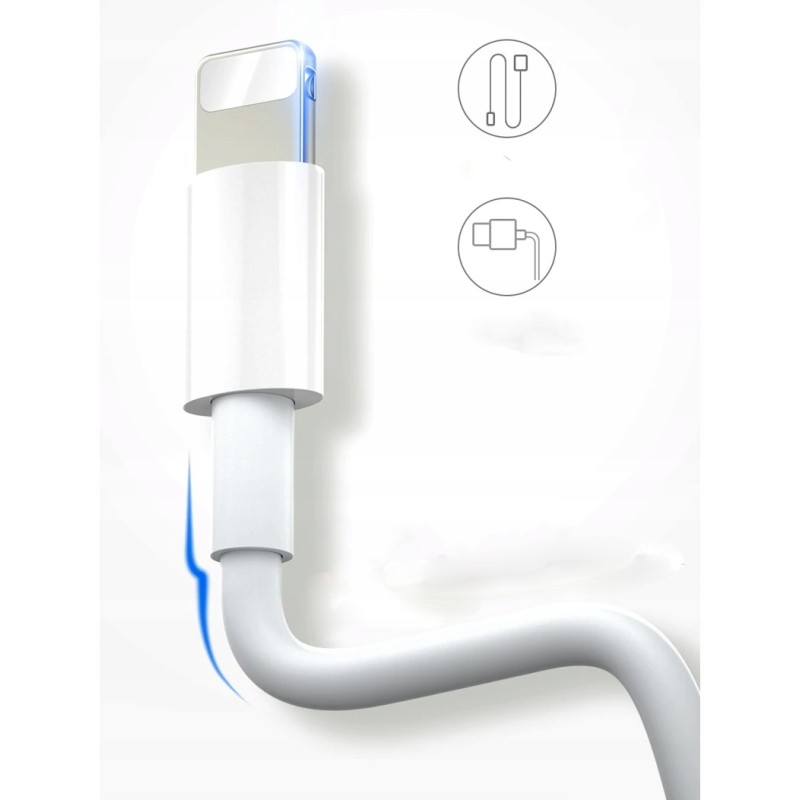 KABEL LIGHTNING USB DO APPLE iPHONE iPAD 2M 20W KABEL LIGHTNING USB DO APPLE iPHONE iPAD 2M 20W