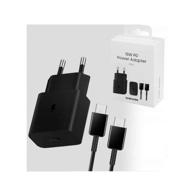 Oryginalna Ładowarka SAMSUNG 15W USB-C + Kabel 1m