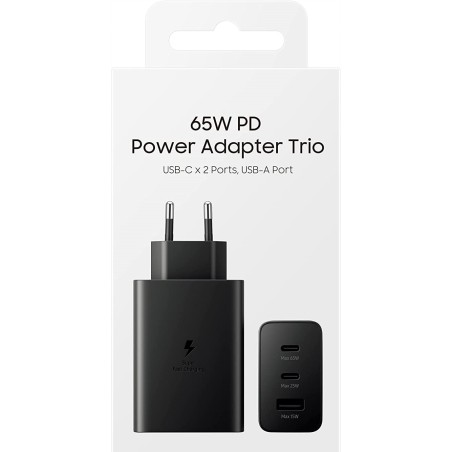 Szybka Ładowarka Sieciowa Trio 65W do Samsung S23