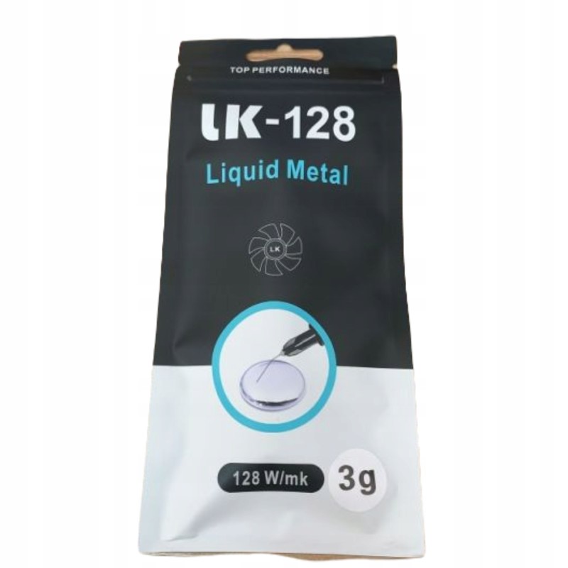 Ciekły Metal Liquid Metal LK-128W/MK 3g + IPA alkohol izopropylowy Ciekły Metal Liquid Metal LK-128W/MK 3g + IPA alkohol izopropylowy