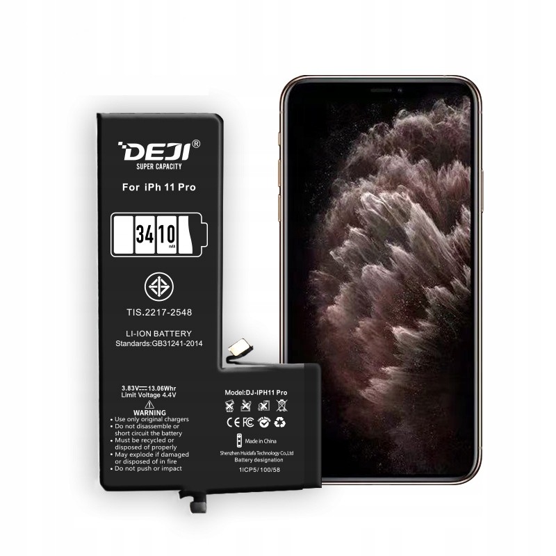 BATERIA DEJI APPLE IPHONE 11 PRO 3410 mAh BATERIA DEJI APPLE IPHONE 11 PRO 3410 mAh