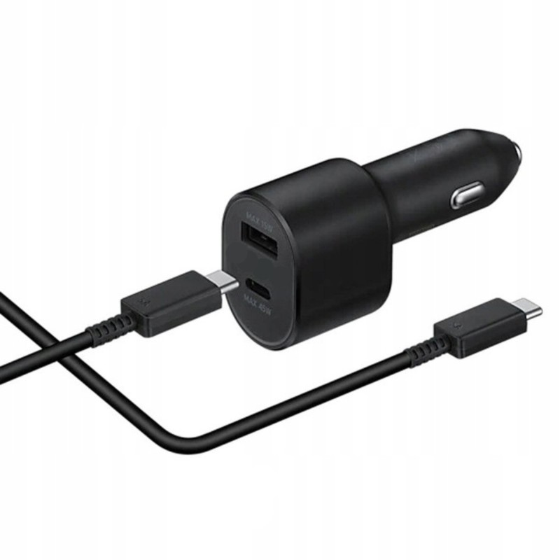 Mocna Ładowarka samochodowa Super Fast Charge 45w Dual port Galaxy s24