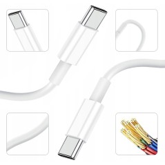ŁADOWARKA SIECIOWA 20w dla iPhone + Gratis Kabel Usb-C do Usb-C 1m
