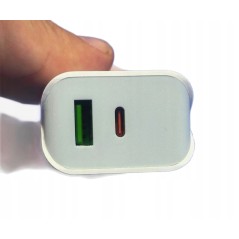 ŁADOWARKA SIECIOWA 20w dla iPhone + Gratis Kabel Usb-c do Lightning 1m ŁADOWARKA SIECIOWA 20w dla iPhone + Gratis Kabel Usb-c do Lightning 1m
