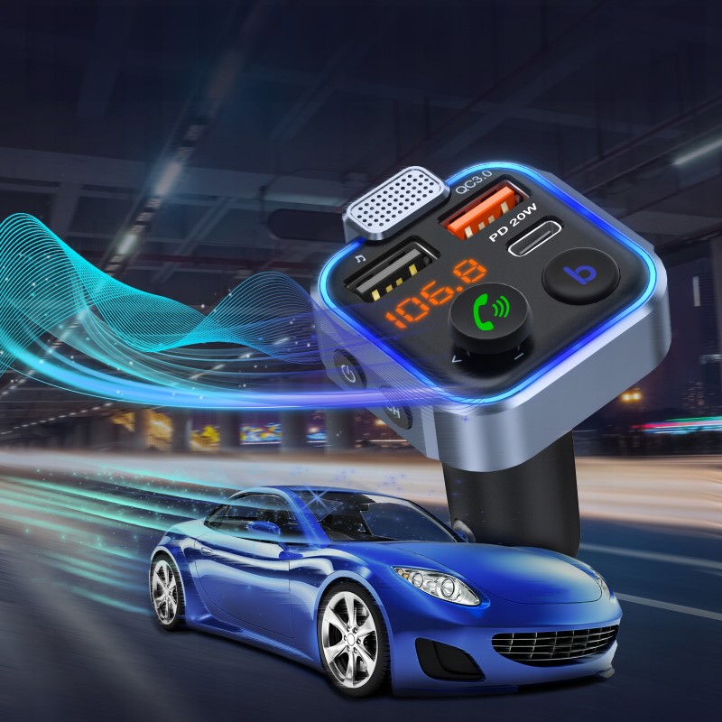 TRANSMITER BLUETOOTH FM AUDIO Samochodowy MP3 BT Do Samochodu Auta RGB TRANSMITER BLUETOOTH FM AUDIO Samochodowy MP3 BT Do Samochodu Auta RGB