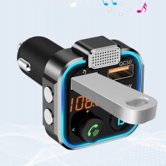 TRANSMITER BLUETOOTH FM AUDIO Samochodowy MP3 BT Do Samochodu Auta RGB TRANSMITER BLUETOOTH FM AUDIO Samochodowy MP3 BT Do Samochodu Auta RGB