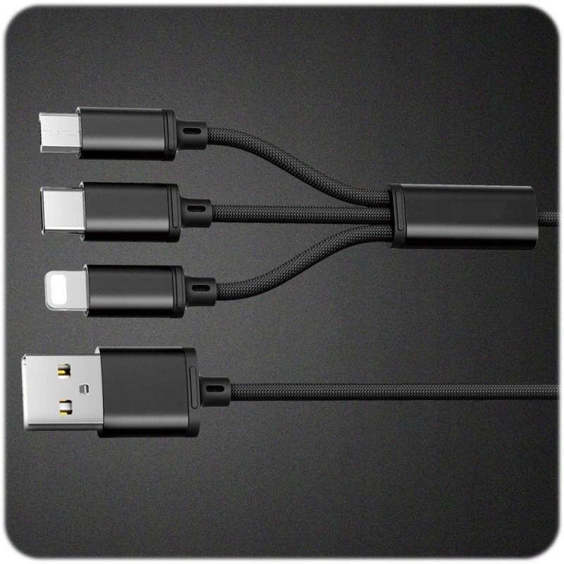 ŁADOWARKA USB C SIECIOWA DO TELEFONU MOCNA QC 3.0 48W KABEL Nylonowy 3w1 ŁADOWARKA USB C SIECIOWA DO TELEFONU MOCNA QC 3.0 48W KABEL Nylonowy 3w1