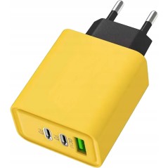Ładowarka Sieciowa Szybka GaN II 65W 3A QC 3.0 2x USB C A Power Delivery