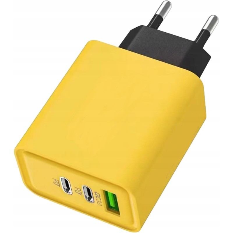 Ładowarka Sieciowa Szybka GaN II 65W 3A QC 3.0 2x USB C A Power Delivery