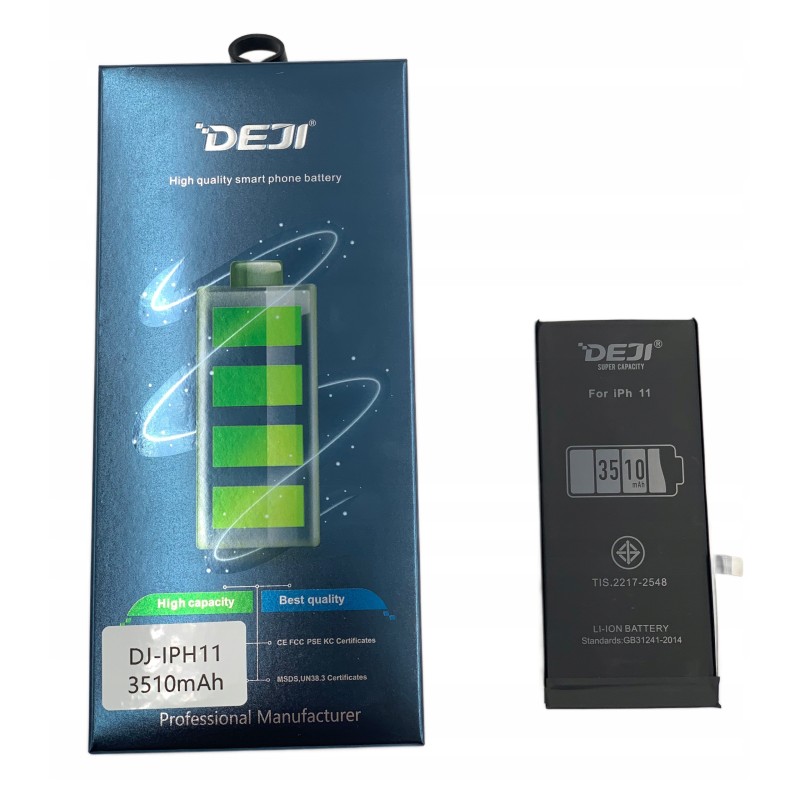 BATERIA DEJI APPLE IPHONE 11 POWIĘKSZONA POJEMNOŚĆ 3510 mAh