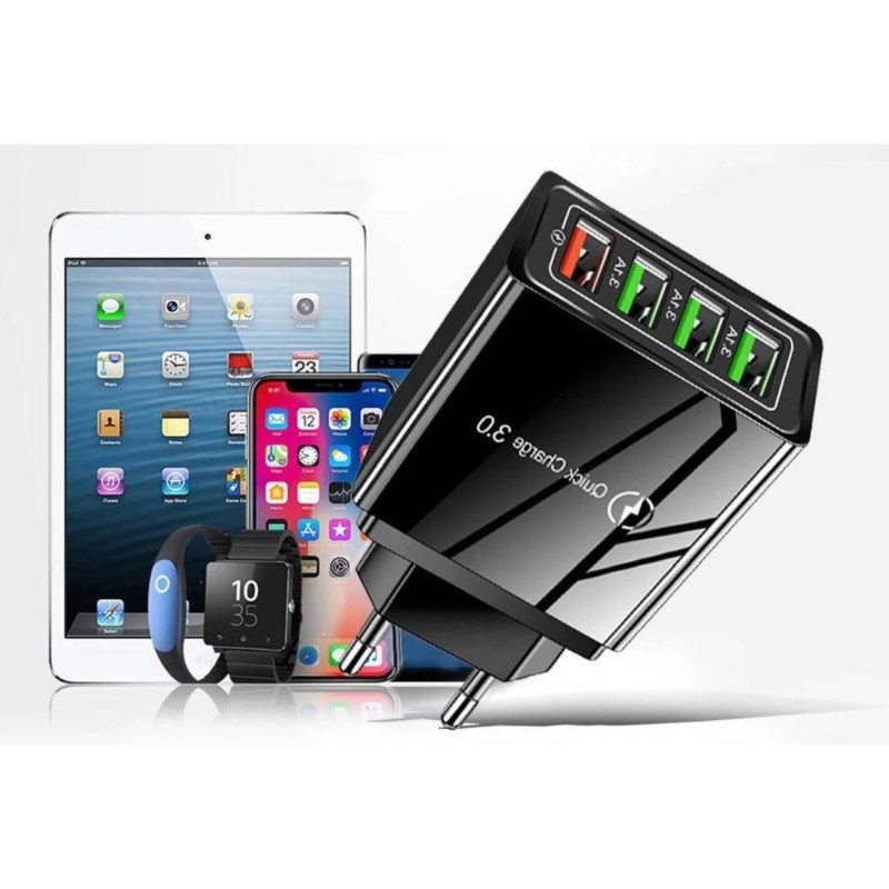 SZYBKA ŁADOWARKA SIECIOWA USB QUICK CHARGE 3.0 / 3.5A