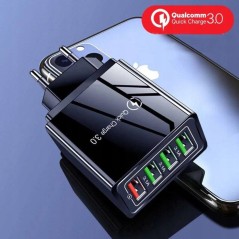 Ładowarka Sieciowa z Szybkim ładowaniem Quick Charge 3.0 4x USB Do telefonu