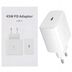 PREMIUM ŁADOWARKA SIECIOWA 45W DLASAMSUNG S23 S24 ADAPTER KOSTKA