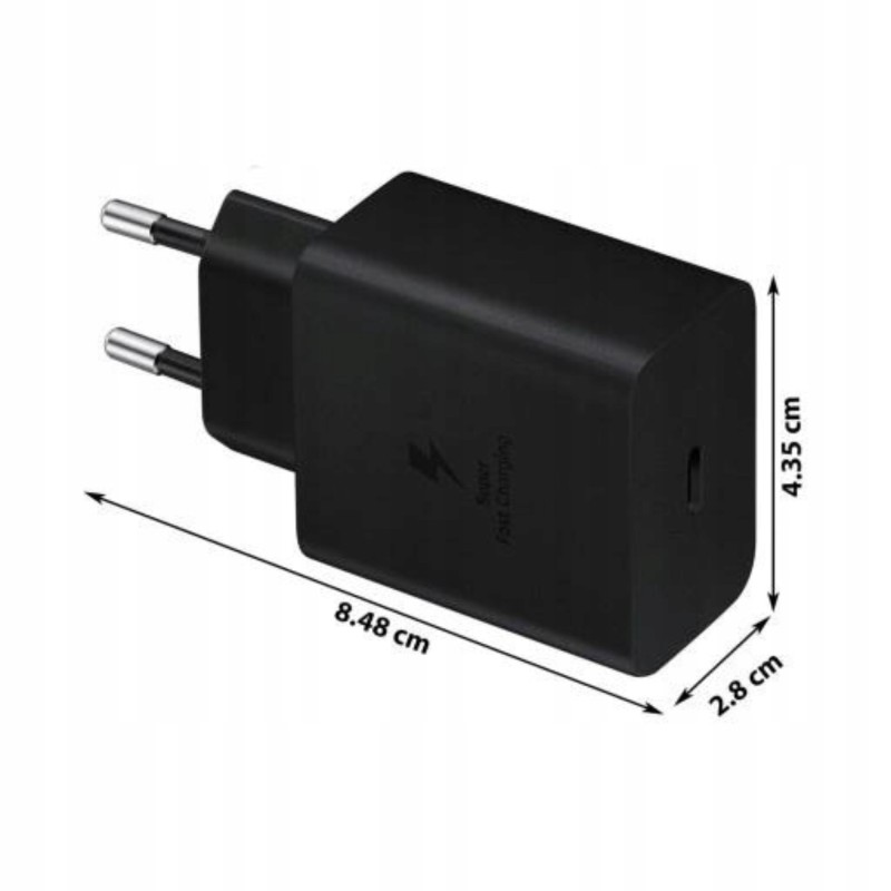 PREMIUM ŁADOWARKA SIECIOWA 45W DLA GALAXY S23 S24 ADAPTER KOSTKA