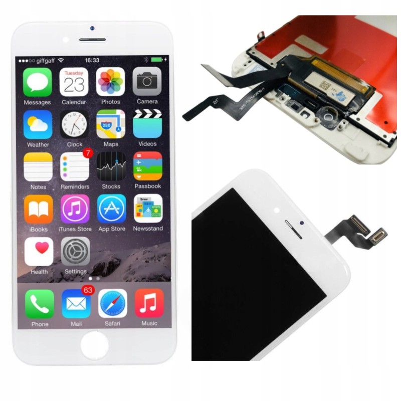 WYŚWIETLACZ PREMIUM LCD DLA APPLE IPHONE 7 BIAŁY Ekran Narzędzia Szybka