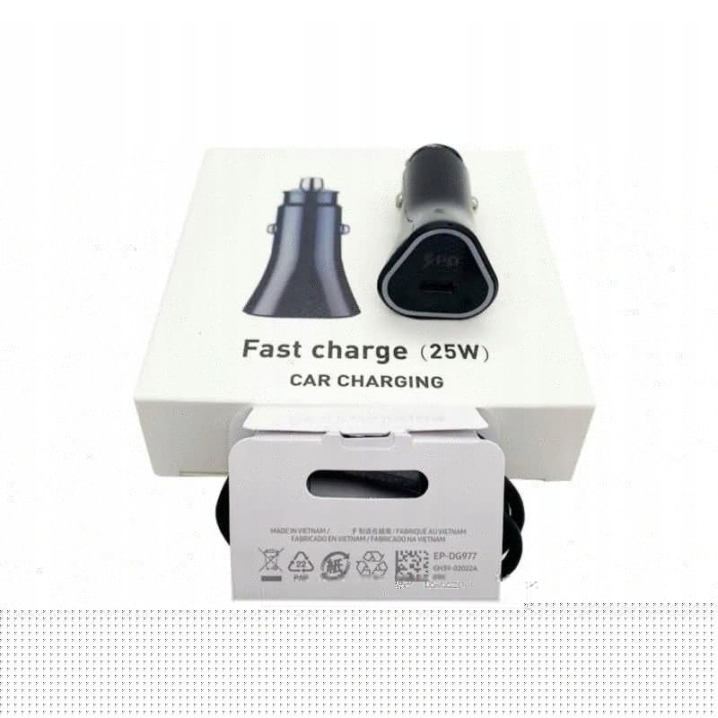ŁADOWARKA SAMOCHODOWA 25W USB-C kabel 1m DLA SAMSUSNG S23 ŁADOWARKA SAMOCHODOWA 25W USB-C kabel 1m DLA SAMSUSNG S23