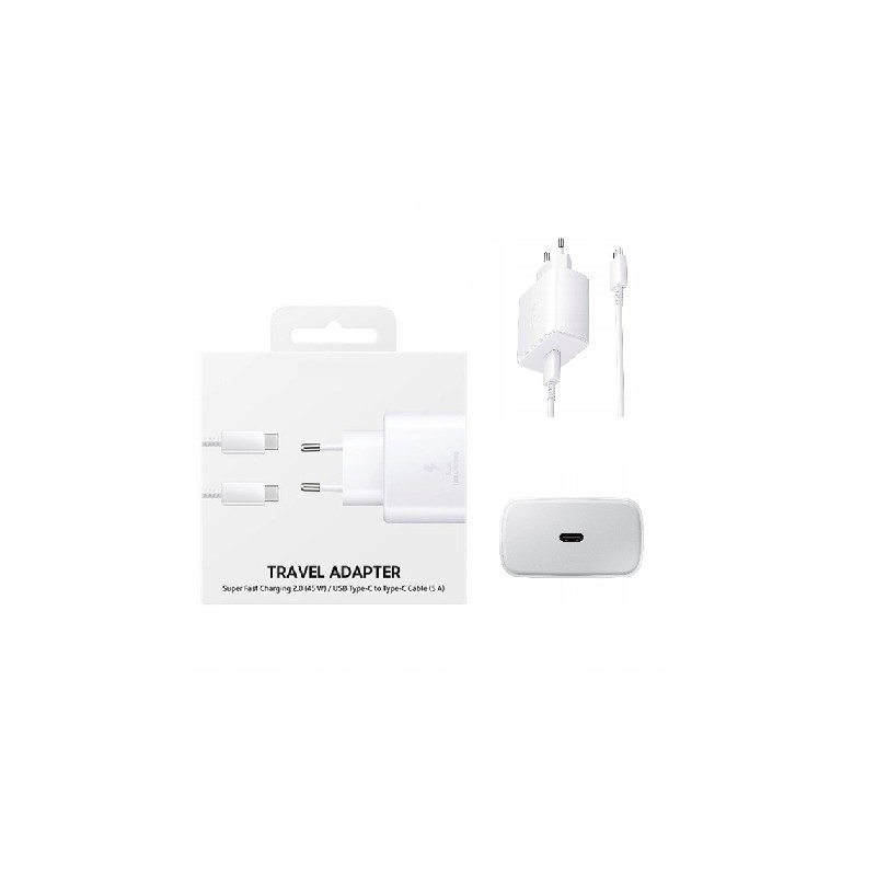 Szybka Ładowarka do SAMSUNG 45W Galaxy S23 / S23+ usb c + kabel 1m Szybka Ładowarka do SAMSUNG 45W Galaxy S23 / S23+ usb c + kabel 1m