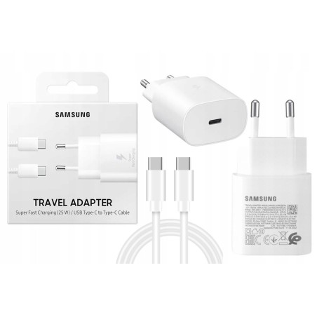 Oryg. ładowarka 25W Samsung Galaxy S21 A13 A53 5G z kablem