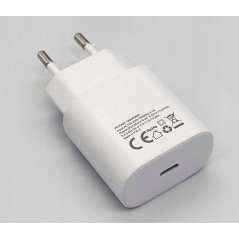 Kostka adapter USB C dla SAMSUNG 25W biała kabel Kostka adapter USB C dla SAMSUNG 25W biała kabel