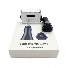 SZYBKA ŁADOWARKA SAMOCHODOWA 25W USB-C + KABEL 1M SZYBKA ŁADOWARKA SAMOCHODOWA 25W USB-C + KABEL 1M