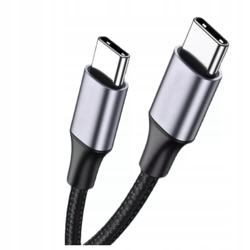 Kabel 1m USB-C - USB-C Szybkie Ładowanie 60w 3.0 Kabel 1m USB-C - USB-C Szybkie Ładowanie 60w 3.0