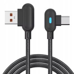 NOWY KABEL USB C USB KĄTOWY SZYBKIE ŁADOWANIE 3.0 2 metry