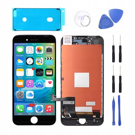 WYŚWIETLACZ LCD DO APPLE IPHONE 8 PLUS CZARNY EKRAN Szybka Premium TOUCH 3d