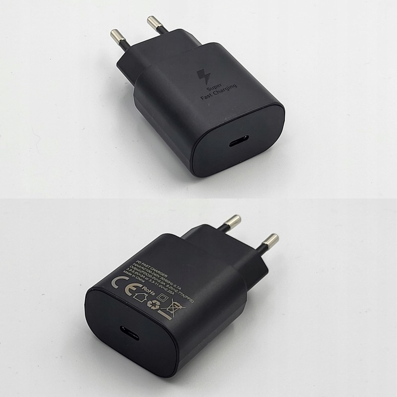 SZYBKA ŁADOWARKA SIECIOWA DLA SAMSUNG 25W + KABEL 1m SZYBKA ŁADOWARKA SIECIOWA DLA SAMSUNG 25W + KABEL 1m