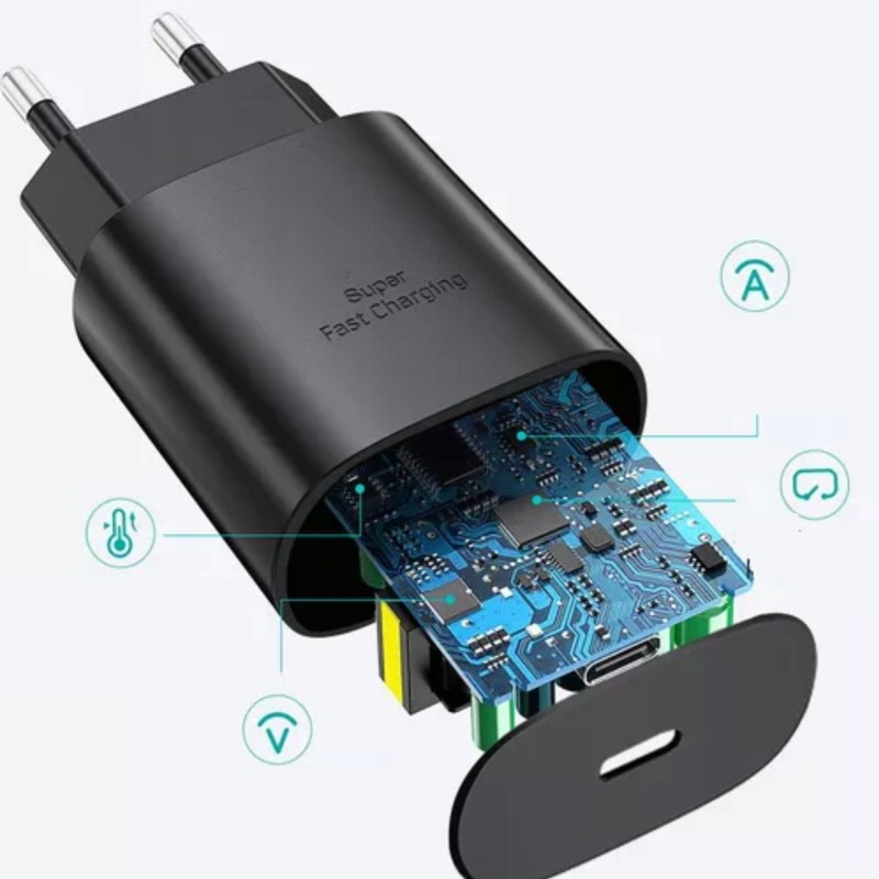 SZYBKA ŁADOWARKA SIECIOWA DLA SAMSUNG 25W + KABEL 1m SZYBKA ŁADOWARKA SIECIOWA DLA SAMSUNG 25W + KABEL 1m