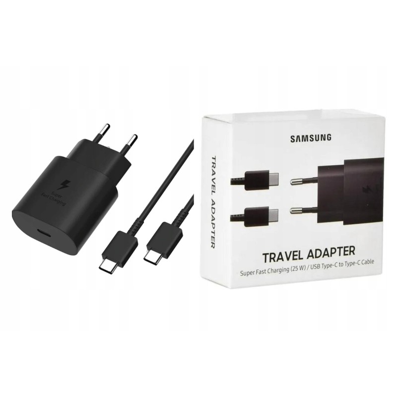 ŁADOWARKA ORYGINALNA SAMSUNG Sieciowa Szybka 25W USB C KABEL Fast charge