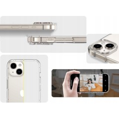 Etui Przezroczyste dla Apple iPhone 15 PRO MAX + Szkło 9D