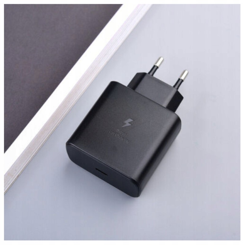 SZYBKA ŁADOWARKA SIECIOWA 45W USB-C DLA SAMSUNG S24 + KABEL 1m CZARNA SZYBKA ŁADOWARKA SIECIOWA 45W USB-C DLA SAMSUNG S24 + KABEL 1m CZARNA
