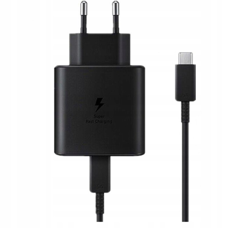 SZYBKA ŁADOWARKA SIECIOWA 45W USB-C DLA SAMSUNG S24 + KABEL 1m CZARNA SZYBKA ŁADOWARKA SIECIOWA 45W USB-C DLA SAMSUNG S24 + KABEL 1m CZARNA