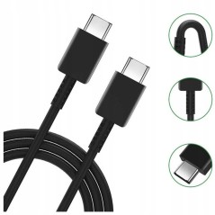 SZYBKA ŁADOWARKA SIECIOWA 45W USB-C DLA SAMSUNG S24 + KABEL 1m CZARNA SZYBKA ŁADOWARKA SIECIOWA 45W USB-C DLA SAMSUNG S24 + KABEL 1m CZARNA