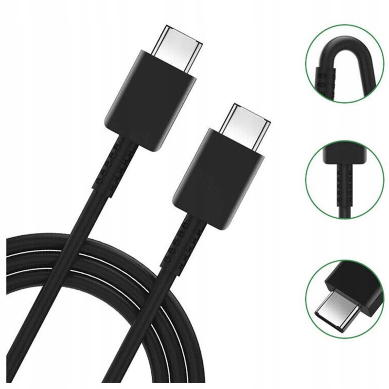 SZYBKA ŁADOWARKA SIECIOWA 45W USB-C DLA SAMSUNG S24 + KABEL 1m CZARNA SZYBKA ŁADOWARKA SIECIOWA 45W USB-C DLA SAMSUNG S24 + KABEL 1m CZARNA