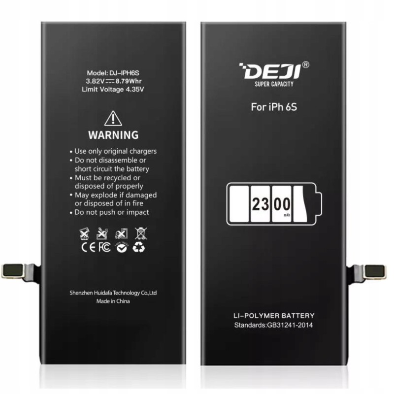 BATERIA DEJI APPLE IPHONE 6S POWIĘKSZONA 2300 mAh BATERIA DEJI APPLE IPHONE 6S POWIĘKSZONA 2300 mAh