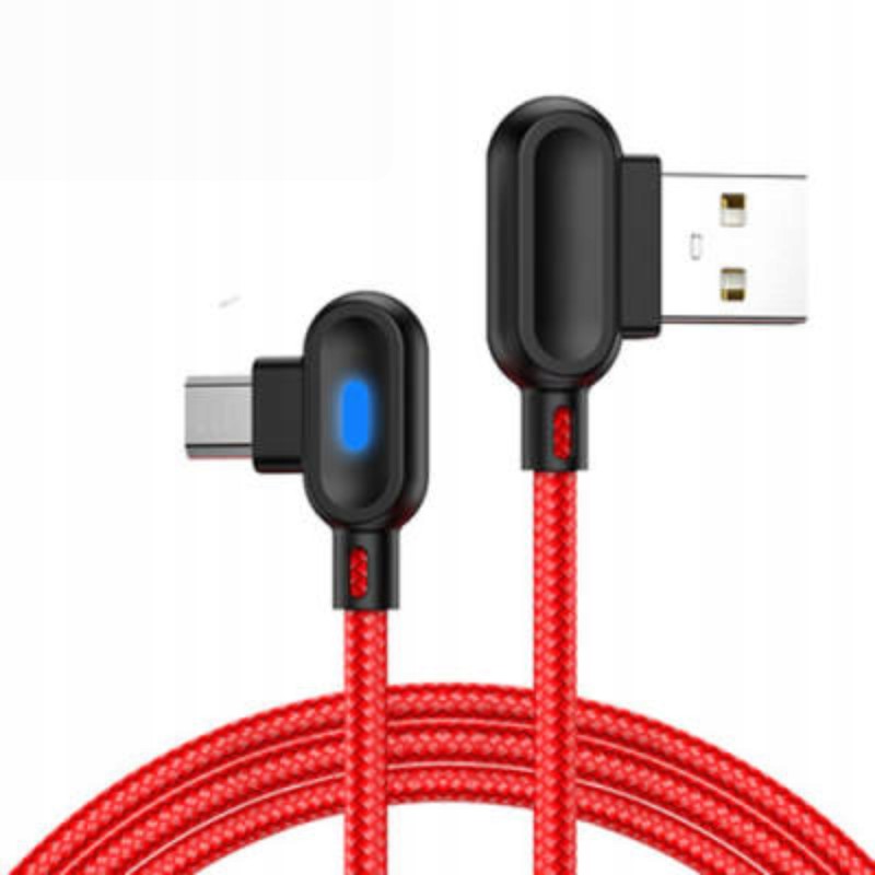 NOWY KABEL led USB C USB KĄTOWY SZYBKIE ŁADOWANIE 3.0 1m NOWY KABEL led USB C USB KĄTOWY SZYBKIE ŁADOWANIE 3.0 1m
