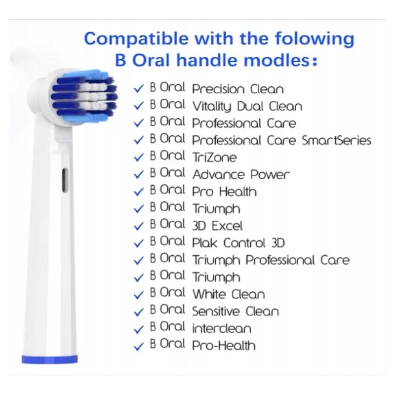 Końcówki do szczoteczki BRAUN Oral B 16 szt Precision EB-20 Końcówki do szczoteczki BRAUN Oral B 16 szt Precision EB-20