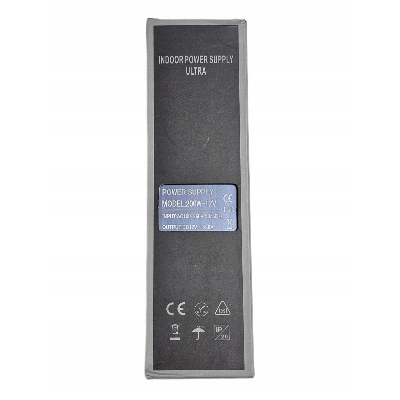 ZASILACZ MODUŁOWY SLIM LED 12V 200W ZASILACZ MODUŁOWY SLIM LED 12V 200W