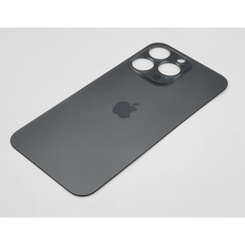 Klapka tylna obudowa do apple iPHONE 15 PRO MAX szary SPACE GREY BIG HOLE