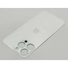 Klapka tylna obudowa do apple iPHONE 15 PRO MAX srebrna/biała BIG HOLE