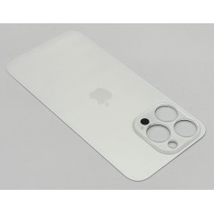Klapka tylna obudowa do apple iPHONE 15 PRO MAX srebrna/biała BIG HOLE