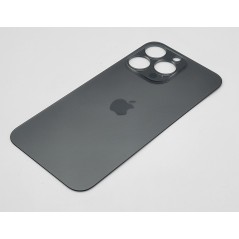 Klapka tylna obudowa do apple iPHONE 15 PRO szary/grafitowy BIG HOLE