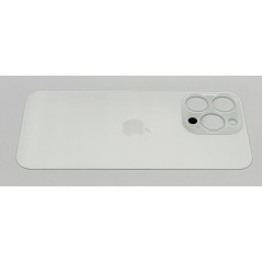 Klapka tylna obudowa do apple iPHONE 15 PRO MAX srebrna/biała BIG HOLE
