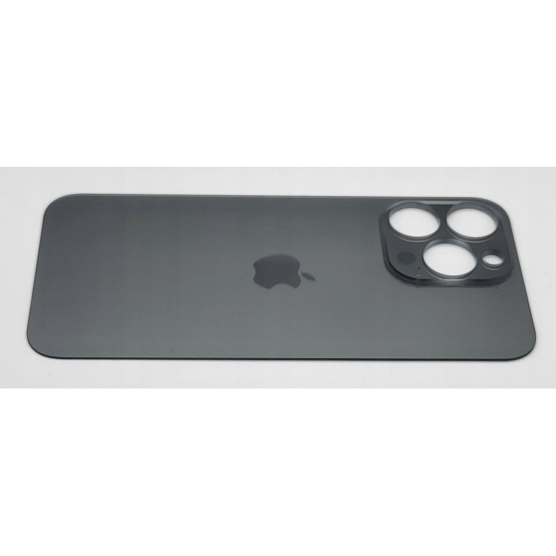 Klapka tylna obudowa do apple iPHONE 15 PRO szary/grafitowy BIG HOLE